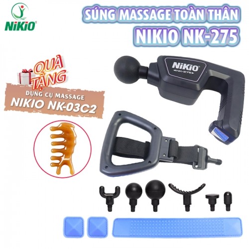 Súng massage toàn thân Nikio NK-275 giãn cơ toàn thân thế hệ mới