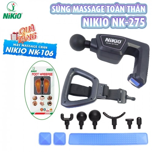 Súng massage toàn thân Nikio NK-275 giãn cơ toàn thân thế hệ mới