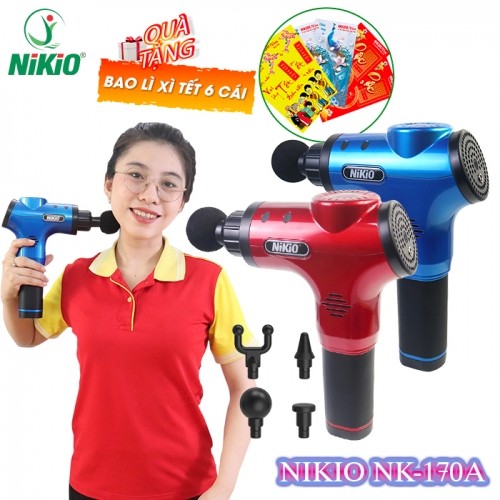 Máy đấm lưng cầm tay Nikio NK-170A - Giảm đau nhức mỏi toàn thân