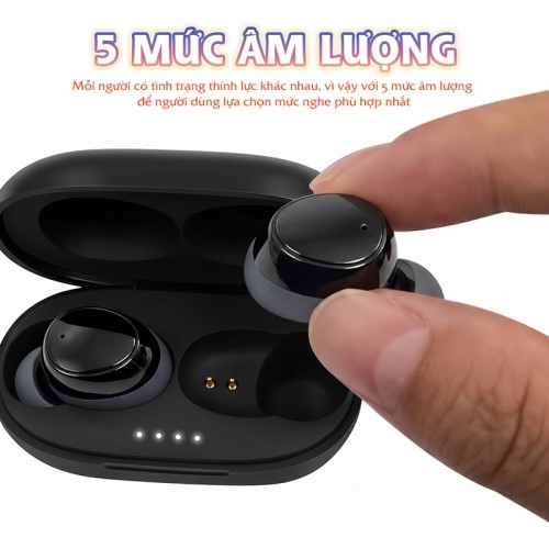 Tai nghe trợ thính FUNMIC EN-IA010A đen 5 mức âm lượng