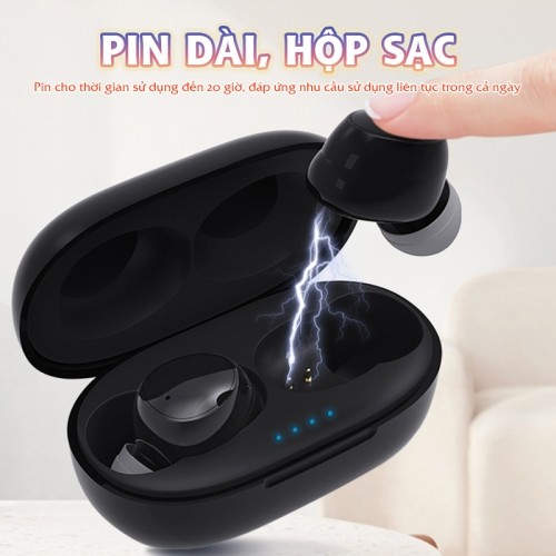 Tai nghe trợ thính FUNMIC EN-IA010A đen hộp sạc tiện lợi