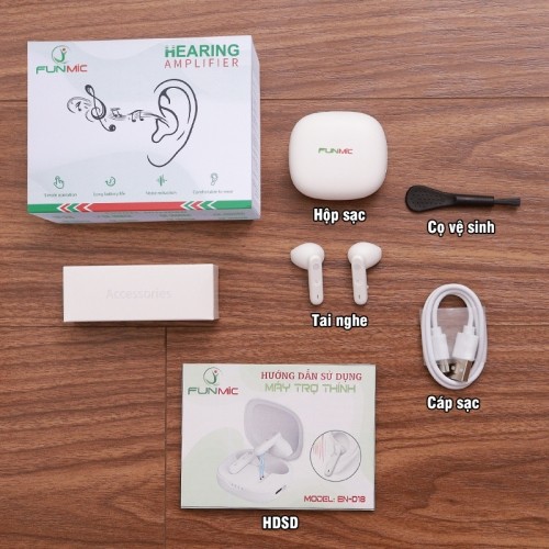 Tai nghe trợ thính không dây bộ phụ kiện FUNMIC EN-D18