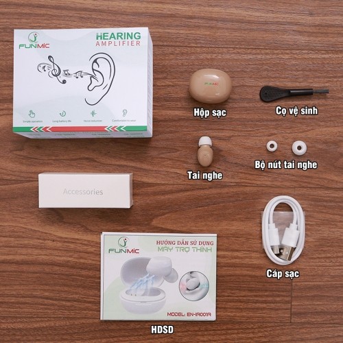 Tai nghe trợ thính không dây bộ phụ kiện FUNMIC EN-IA001A