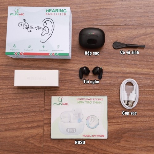 Tai nghe trợ thính không dây bộ phụ kiện FUNMIC EN-IA102B