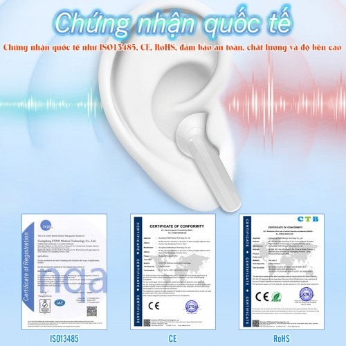 Tai nghe trợ thính không dây chứng nhận quốc tế FUNMIC EN-IA009A