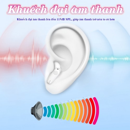 Tai nghe trợ thính không dây khuếch đại âm thanh FUNMIC EN-IA102B