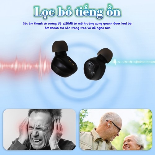 Tai nghe trợ thính không dây loại bỏ tiếng ồn FUNMIC EN-IA001A