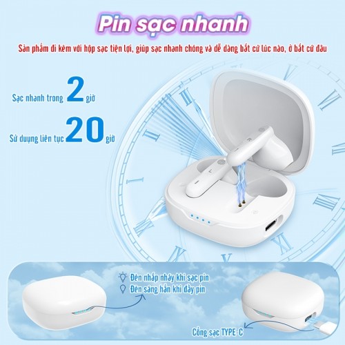 Tai nghe trợ thính không dây pin sạc nhanh Tai nghe trợ thính không dây FUNMIC EN-D18