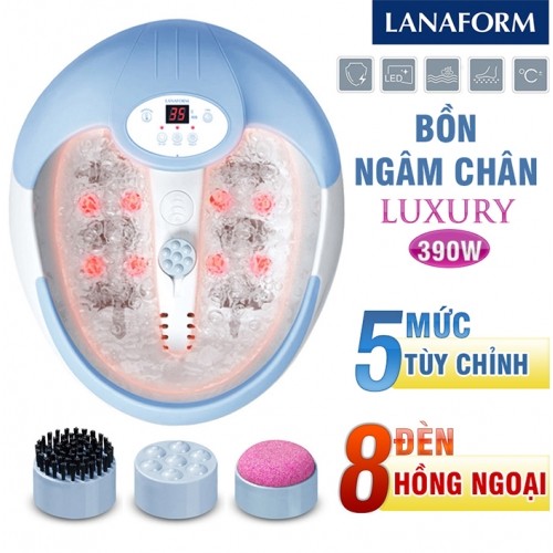 Bồn ngâm và massage chân hồng ngoại Lanaform Luxury LA110415