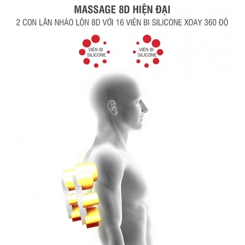 Đệm massage lưng hồng ngoại đa năng YJ-M6-02