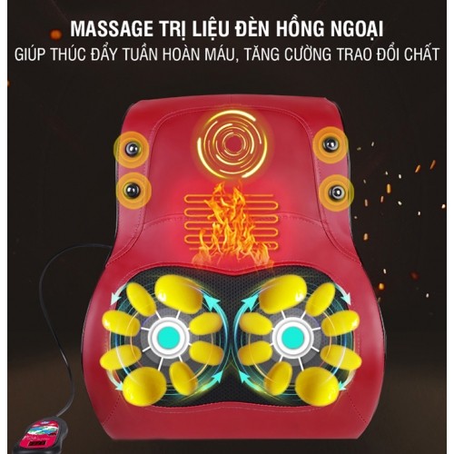 Đệm massage lưng hồng ngoại đa năng YJ-M6
