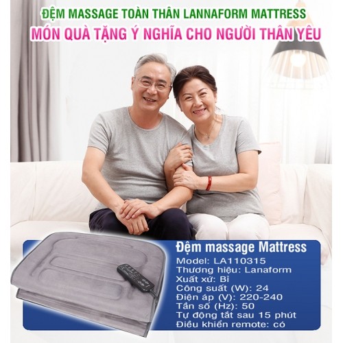 Đệm massage toàn thân Lanaform 