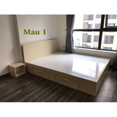 Giường ngủ đơn gỗ MDF 1m2 x 2m