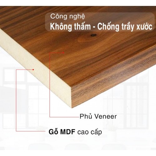 Giường ngủ gỗ công nghiệp có 2 ngăn kéo lớn 1m2x2m