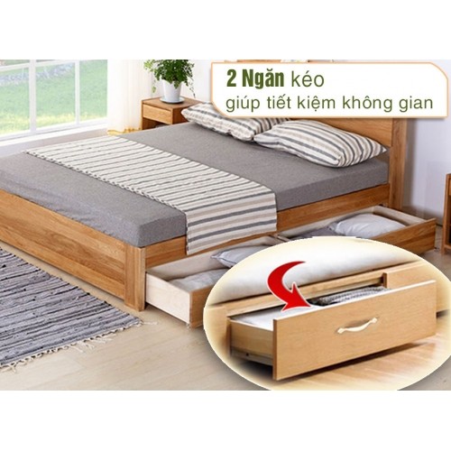 Giường ngủ gỗ công nghiệp MDF 1m8x2m