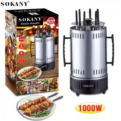 Lò nướng điện xiên que BBQ Nhật Bản Sokany SK-6111 - 6 que