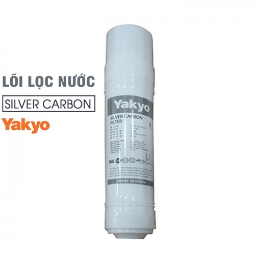 Lõi lọc nước số 5 Silver Carbon Yakyo - Loại bỏ vi khuẩn, mùi hôi