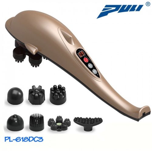 Máy massage cầm tay cá heo pin sạc 7 đầu Puli PL-618DC3