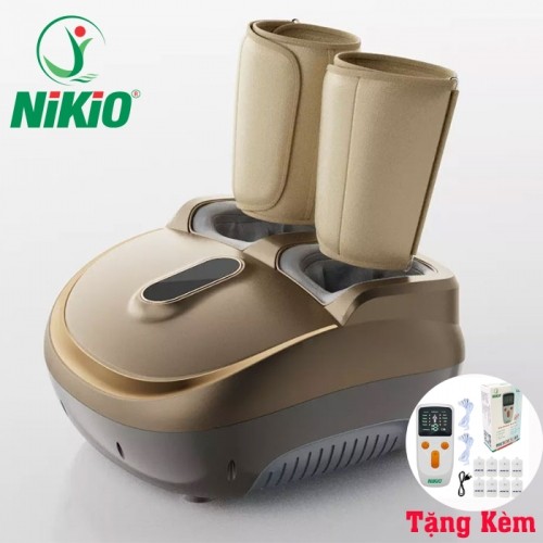 Máy massage chân nén ép trị liệu suy giãn tĩnh mạch Nikio NK-187 - 2in1, có remote