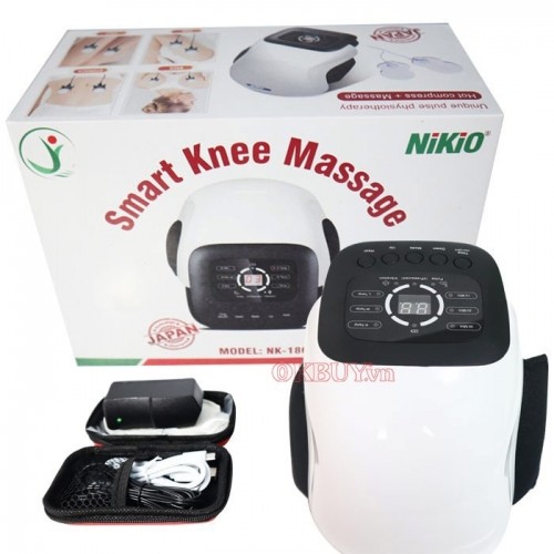 Máy massage khớp gối rung nóng xung điện kết hợp áp suất khí Nikio NK-186