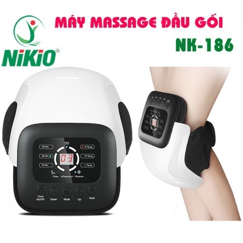 Máy massage đầu gối Nhật Bản Nikio NK-186 - Rung nóng, xung điện kết hợp áp suất khí nén trị liệu khớp gối