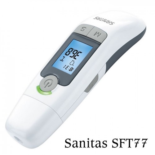 Nhiệt kế điện tử đo trán không chạm Đức Sanitas SFT77