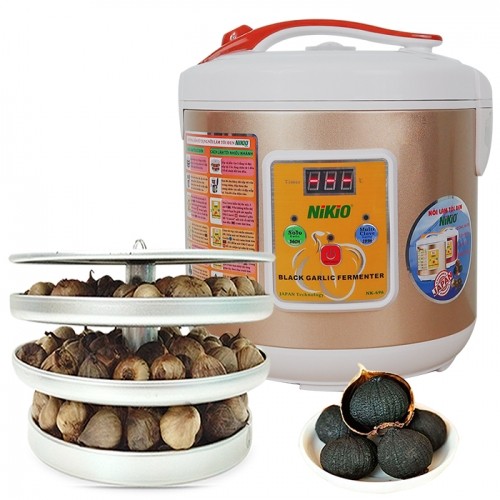 Máy làm tỏi đen Nikio NK-696 - Màu vàng gold, 6L làm được 2kg tỏi