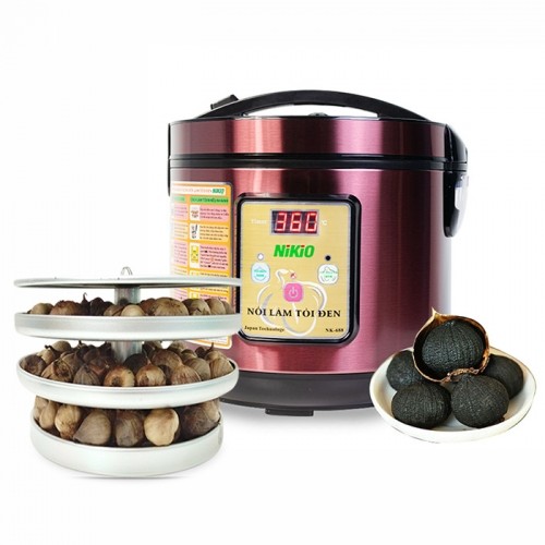 Nồi làm tỏi đen Nikio NK-688 - Màu đỏ tím, 5L làm 1.5kg tỏi