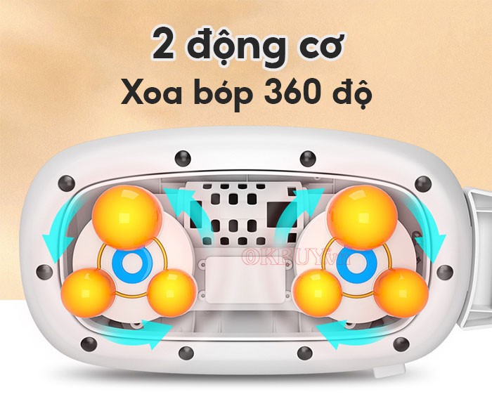 Máy massage xoa bóp giảm béo bụng Mingzhen MZ-678N xoa bóp 360 độ