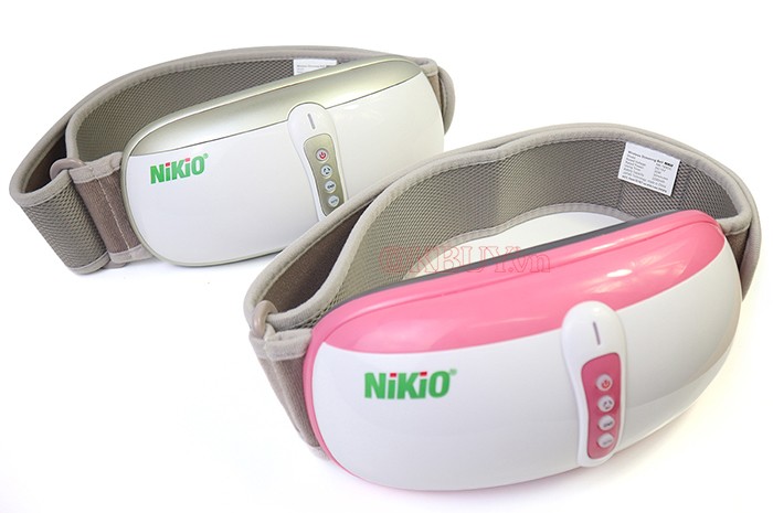 Mẫu mã sản phẩm đai massage bụng Nikio NK-169DC rung lắc, hồng ngoại, pin sạc