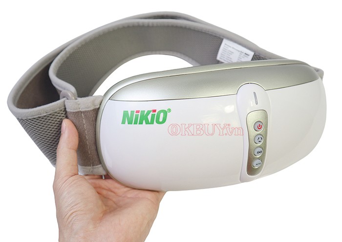 Đai massage bụng Nikio NK-169DC pin sạc Nhật Bản có thiết kế nhỏ gọn có thể mang đi tiện lợi