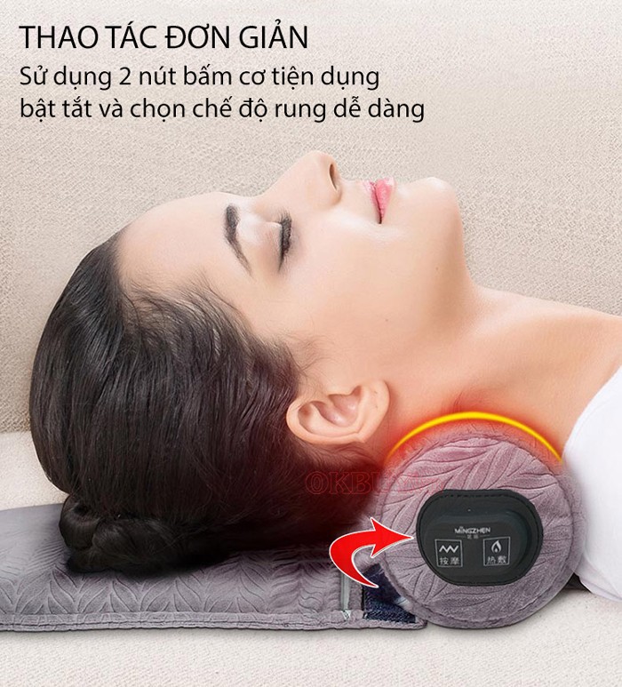 Gối massage và nhiệt liệu MingZhen MZ-MR053