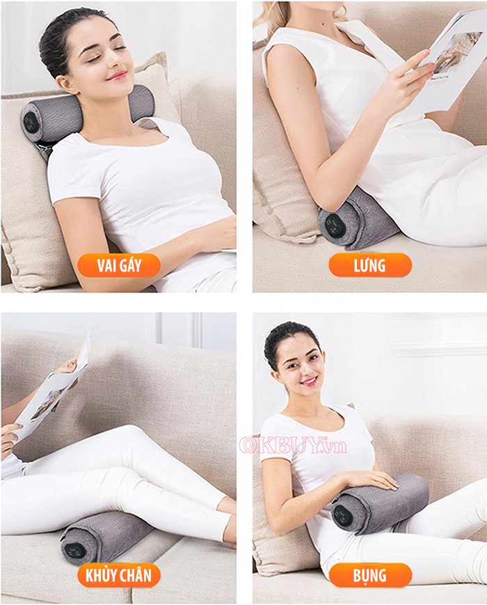 Gối massage và nhiệt liệu MingZhen MZ-MR053