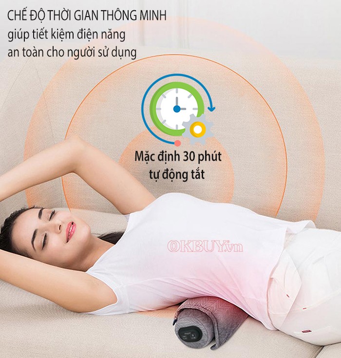 Gối massage và nhiệt liệu MingZhen MZ-MR053
