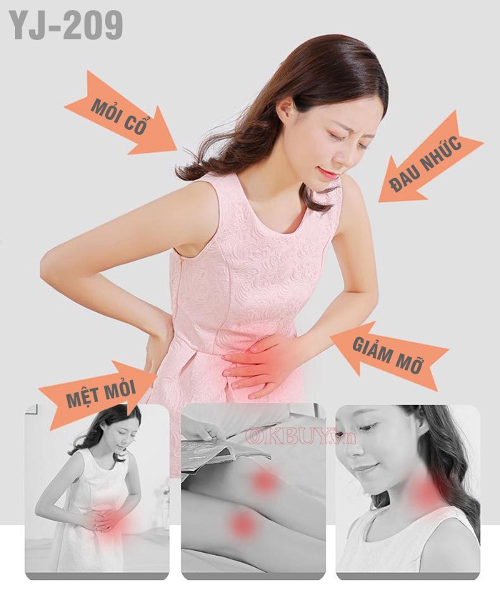 Gối massage hồng ngoại YIJIA YJ-209