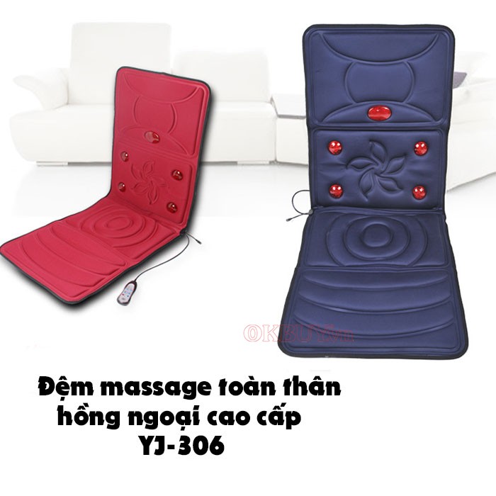 Nệm massage toàn thân hồng ngoại cao cấp YJ-306 - 9 Bi