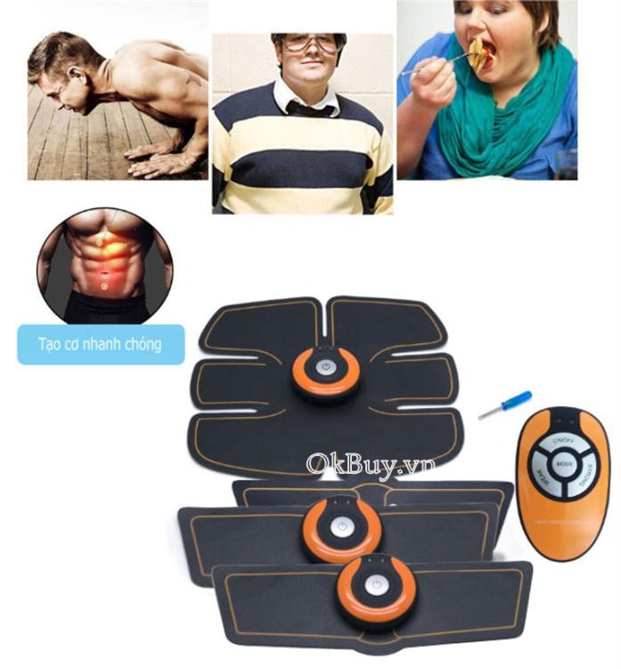 massage xung điện tập GYM 6 múi Smart Wireless Mobile GYM