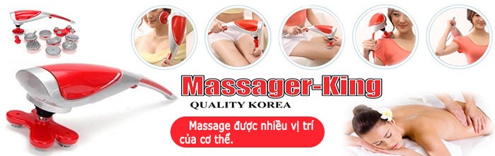 Máy massage cầm tay 10 đầu King Massager