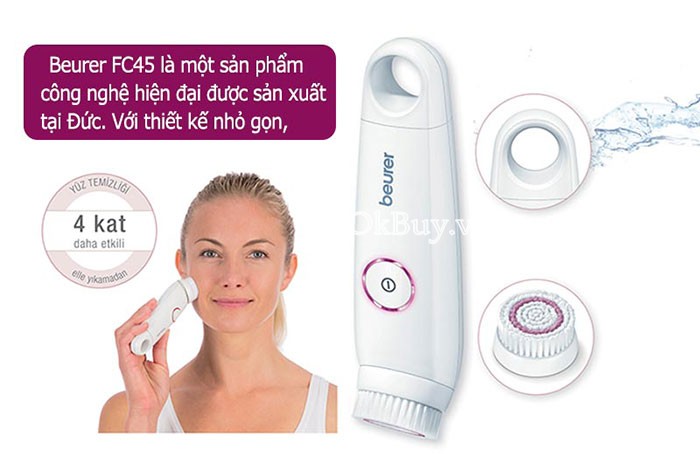 Máy rửa mặt massage tẩy tế bào chết Beurer