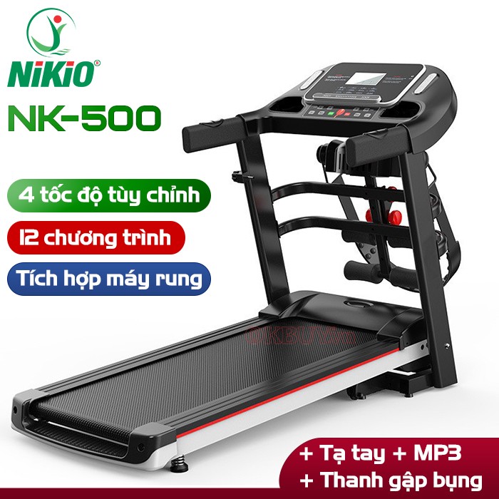 Máy chạy bộ kết hợp rung bụng Nikio NK-500