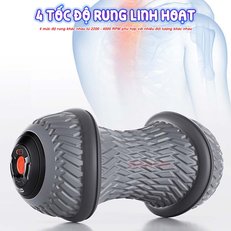 Con lăn tập giãn cơ 4 tốc độ Booster JMQ