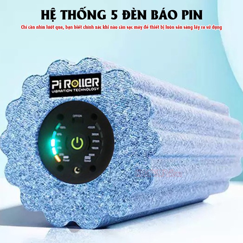 Con lăn massage Booster Pi Roller Pro 5 đèn báo pin