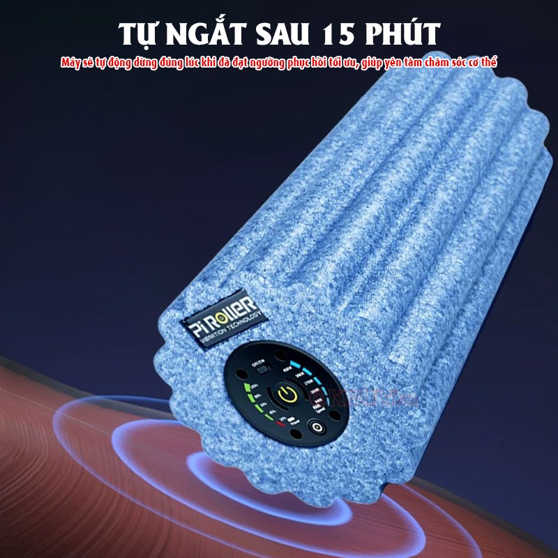 Con lăn massage Booster Pi Roller Pro tự tắt sau 15 phút