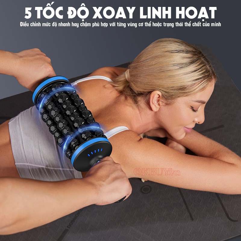 Con lăn massage thư giãn 5 tốc độ massage Puli PL-699DC 