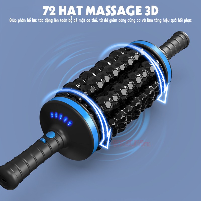 Con lăn massage thư giãn 72 hạt massage Puli PL-699DC 
