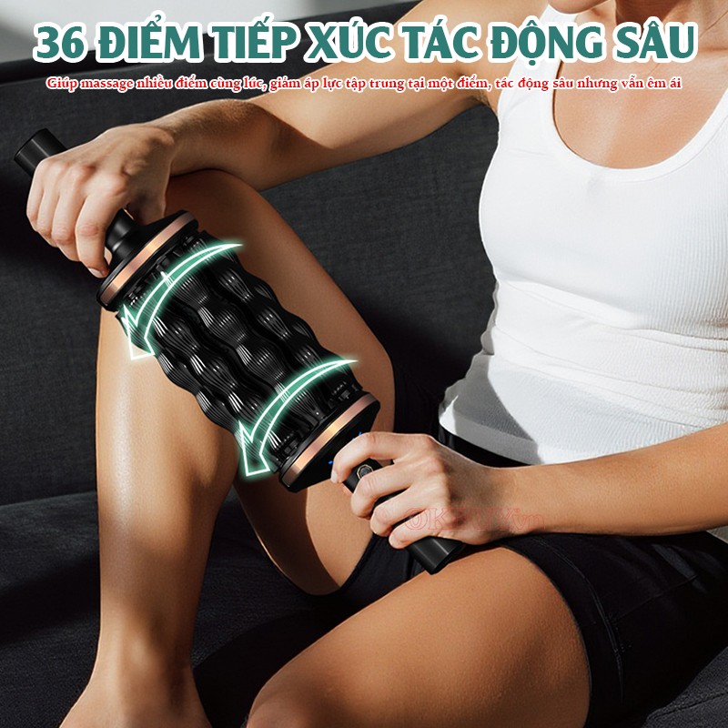 Con lăn massage cầm tay Puli PL-799DC 36 điểm massage tiếp xúc