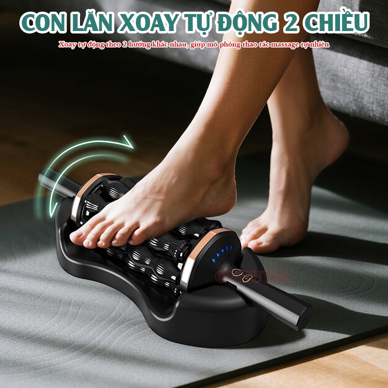 Con lăn massage cầm tay Puli PL-799DC con lăn xoay 2 chiều
