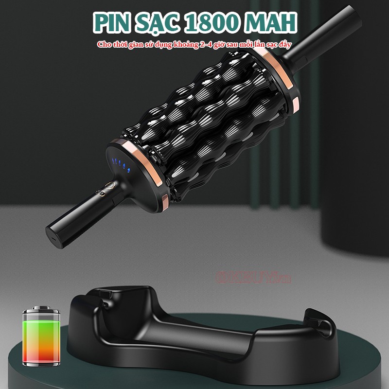 Con lăn massage cầm tay Puli PL-799DC pin sạc 1800 mAh