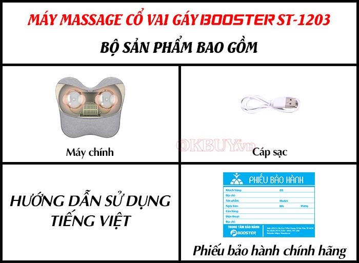 Gối massage Booster ST-1203