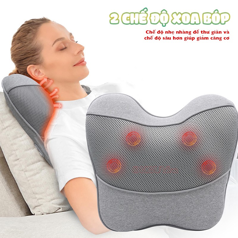 Gối massage lưng cổ vai gáy 2 chế độ Booster ST-1203